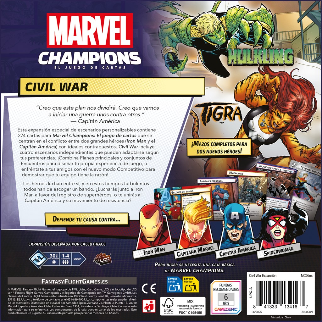 Marvel Champions LCG: Civil War Expansion - Imagen 2