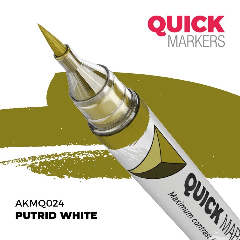 Ak Interactive: Quick Markers - Putrid White (AKMQ024)