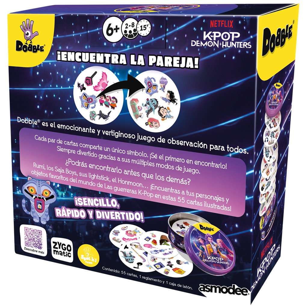 Pre Venta 30/10/2026. Dobble KPop Demon Hunters - Imagen 4