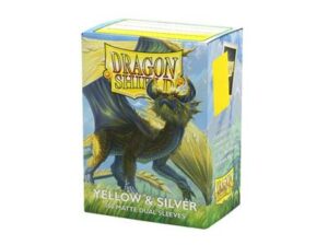 Dragon Shield: Standard Dual Matte – Yellow & Silver (100u)