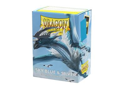Dragon Shield: Standard Dual Matte - Sky Blue & Silver (100u)