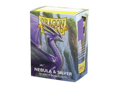 Dragon Shield: Standard Dual Matte - Nebula & Silver (100u)