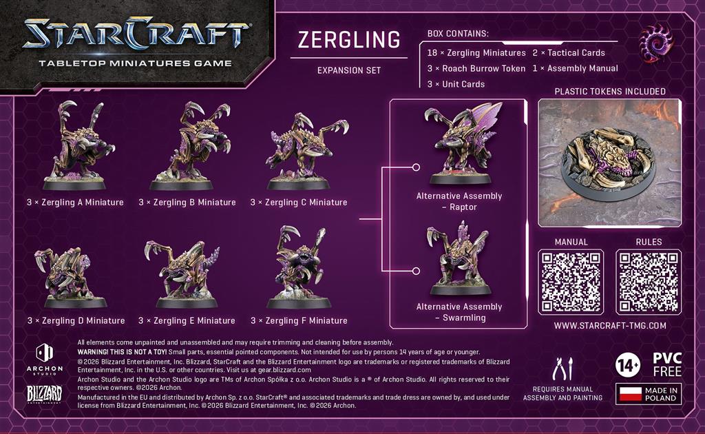 StarCraft The Miniatures Game: Zergling - Zerg - Expansion (Ingles) - Imagen 2