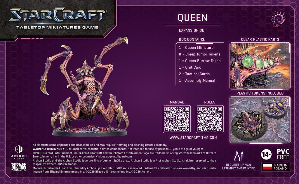 StarCraft The Miniatures Game: Queen - Zerg - Expansion (Ingles) - Imagen 2