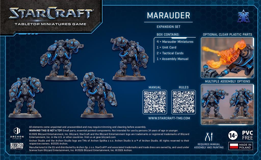 StarCraft The Miniatures Game: Marauder - Terran - Expansion (Ingles) - Imagen 2