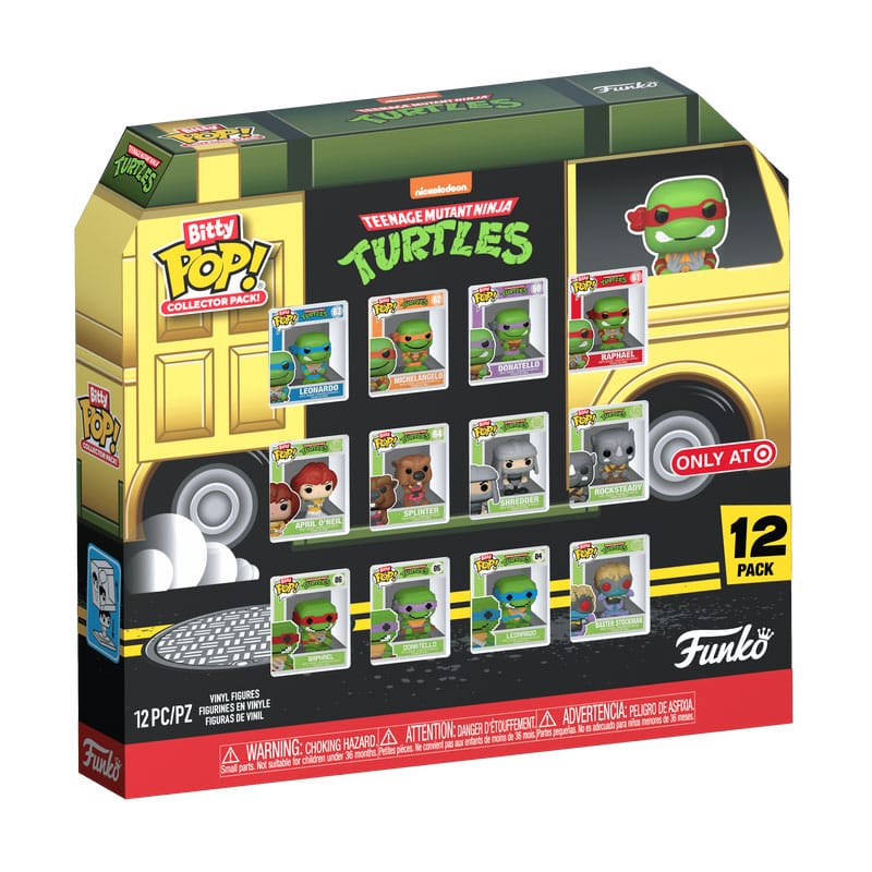 Bitty POP!: Tortugas Ninja Pack de 12 Figuras Vinyl - (2.5cm)