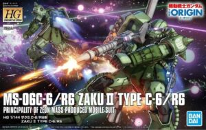 Gundam: 1/144 – HG The Origin MS-06C-6/R6 Zaku II Type C-6/R6