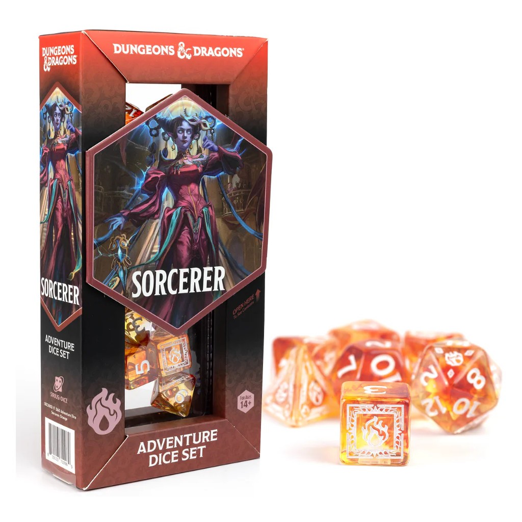 Dungeons & Dragons: Adventure Dice - Sorcerer Orange