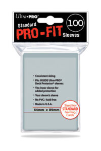 Ultra Pro: Fundas Estándar Pro-Fit Card Clear (100u)