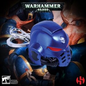 Warhammer 40K: Llavero Space Marine Ultra Marines Helmet