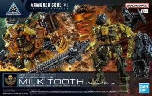 Bandai Model Kit: 1/144 – 30 Minutes Missions Armored Core VI Fires of Rubicon RaD CC-3000 Wrecker Milk Tooth “Honest” Brute