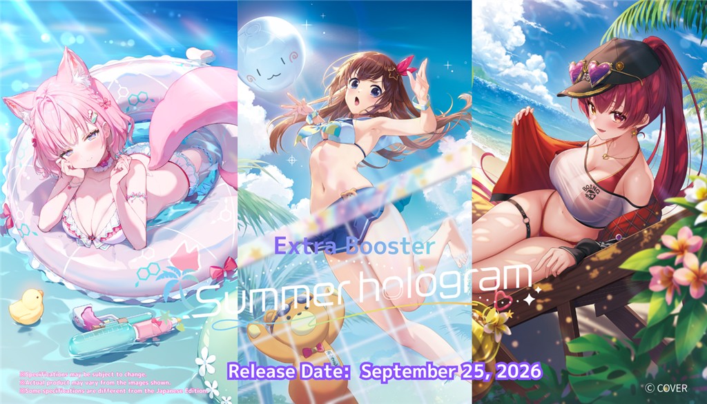 Pre Venta 25/09/2026 - Hololive Official Card Game: Summer Hologram - Extra Booster Box (8x Booster) (EN)