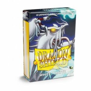 Dragon Shield: Small Sleeves Japanese Matte – White (60 Sleeves)