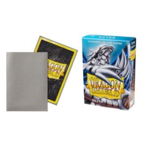 Dragon Shield: Small Sleeves Japanese Matte – Silver (60 Sleeves)