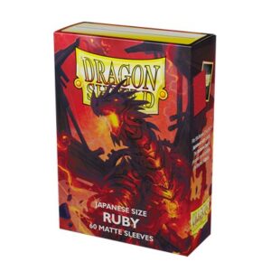 Dragon Shield: Small Sleeves Japanese Matte – Ruby ‘Geledar’ (60 Sleeves)