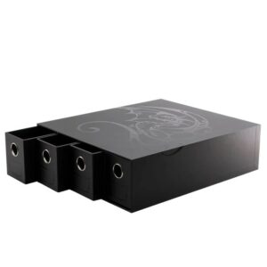 Dragon Shield: Storage Card Drawers Fortress – Horizontal – 4 – Black