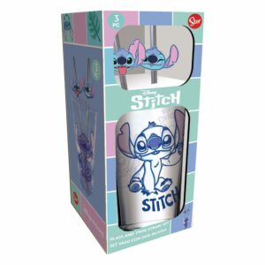 Lilo & Stitch Vaso Tumbler con pajitas Stitch 485 ml