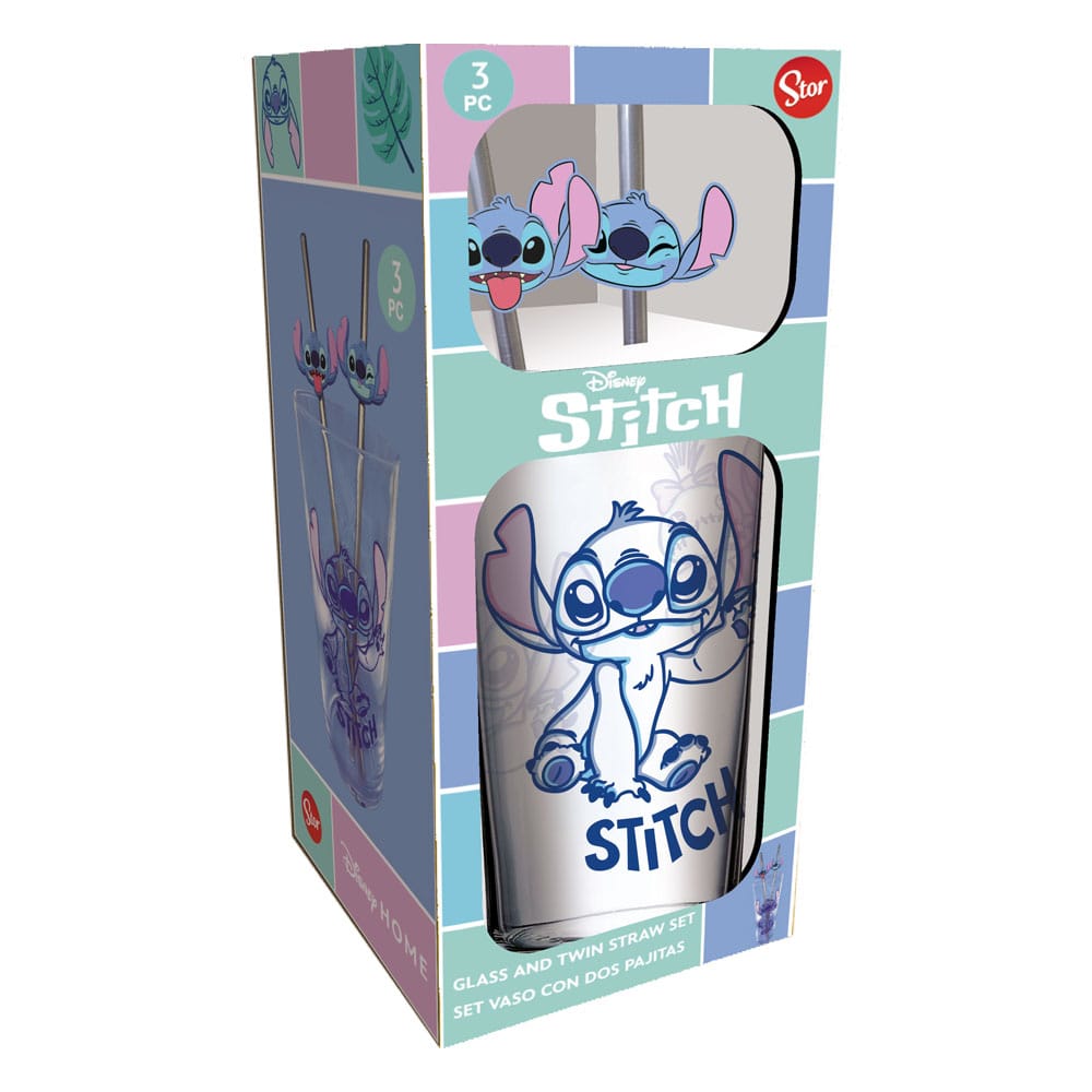 Lilo & Stitch Vaso Tumbler con pajitas Stitch 485 ml