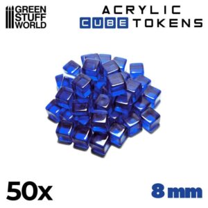 Green Stuff World: Tokens Cubos Azules 8mm