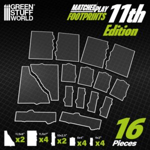 Green Stuff World: Glasspack Footprints Básicos 11 edición Wh40k compatibles