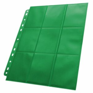 Ultimate Guard: Páginas laterales de 18 bolsillos Verdes