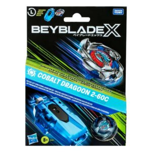 Beyblade X: Set premium de lanzador con cuerda y top Cobalt Dragoon 2-60C