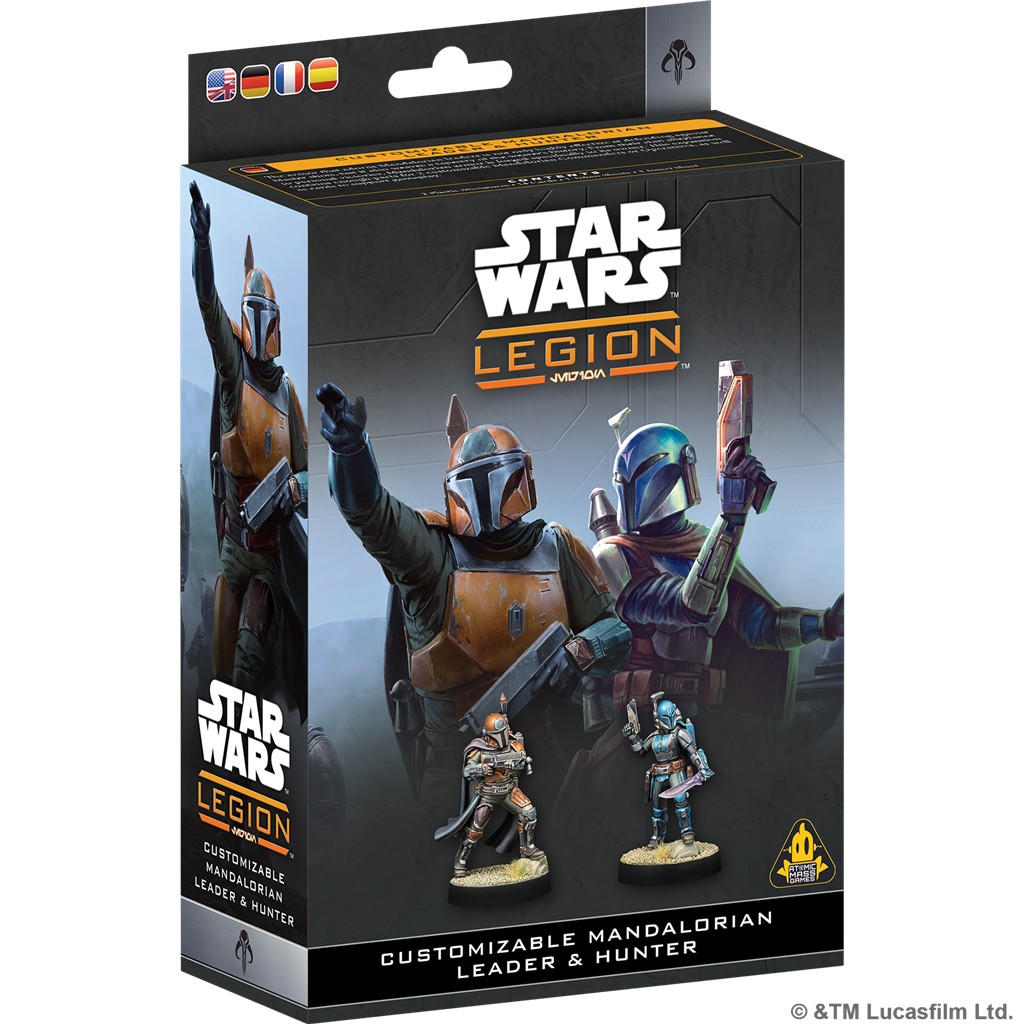 SW Legión: Customizable Mandalorian Leader&Hunter