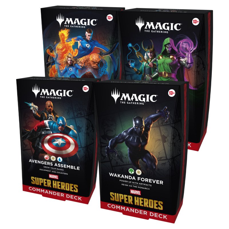 MTG: Marvel Super Heroes - Commander Deck Display (4x Decks) (EN)