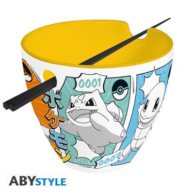 Pokemon: Ramen Bowl with chopsticks Starters Manga