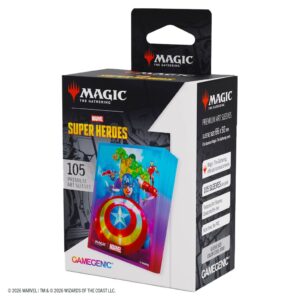 Gamegenic: MTG Marvel SH – Art Sleeves Captain America