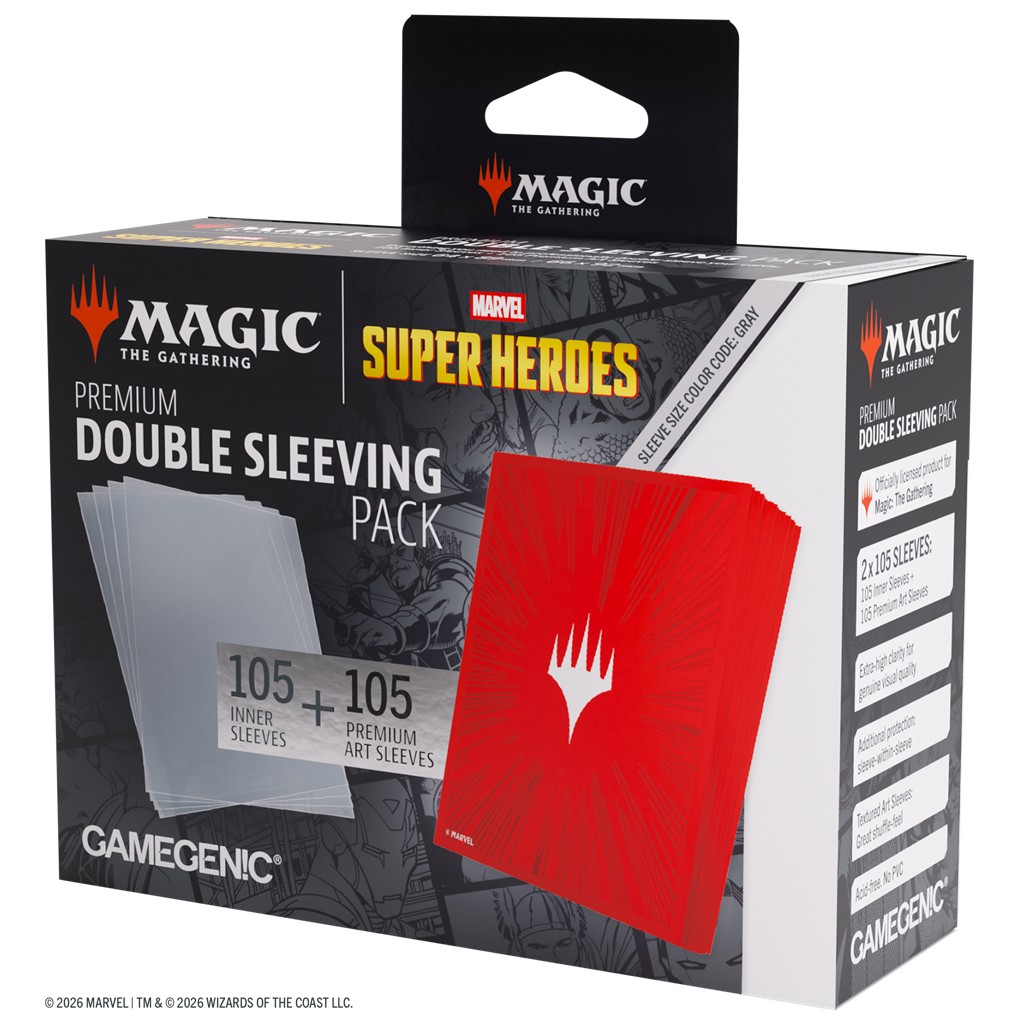 Gamegenic: MTG Marvel SH - Double Sleeving Comic Burst Red