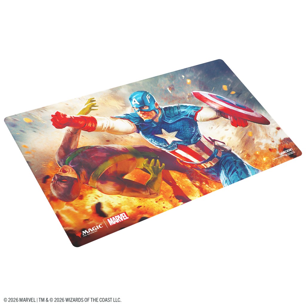 Gamegenic: MTG Marvel SH - Playmat Captain America - Imagen 2