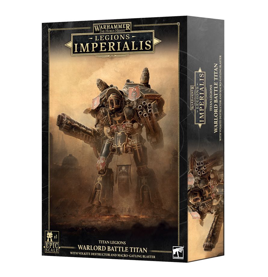 Legions Imperialis: Warlord Titan with Volkite Destructor y Macro-gatling Blaster (03-109)