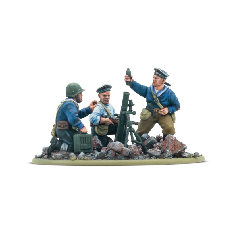 Bolt Action: Soviet Naval Brigade medium mortar team