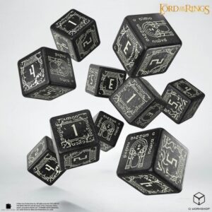 Q-Workshop: The Lord of the Rings: Moria 10xD6 Glow in the dark Dice Set