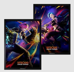 Riftbound: League of Legends TCG – Vendetta Art Sleeves (Vi vs Jinx) (100 Sleeves)