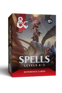 Dungeons & Dragons RPG: Tarjetas de Referencia – Hechizos (Niveles 4-5) *Edición Inglés*