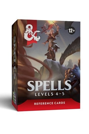 Dungeons & Dragons RPG: Tarjetas de Referencia - Hechizos (Niveles 4-5) *Edición Inglés*