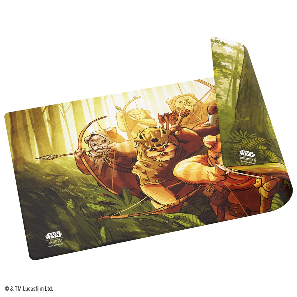 Pre Venta 06/11/2026 - Star Wars Unlimited: Double Sided Playmat - Wicket & Ewok Archers - Imagen 2