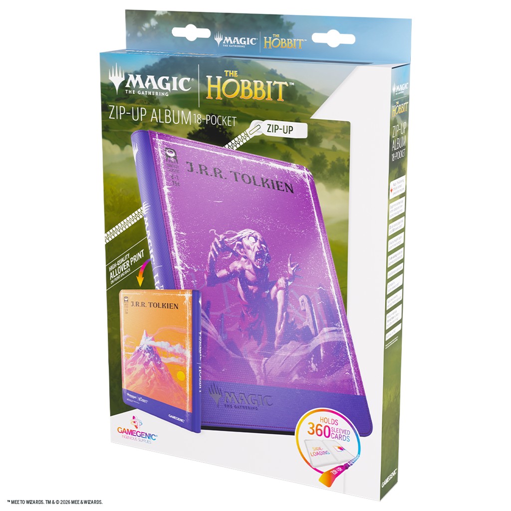 Gamegenic: MTG The Hobbit - Zip-Up Album 18-Pocket - Golum / Lonely Mountain