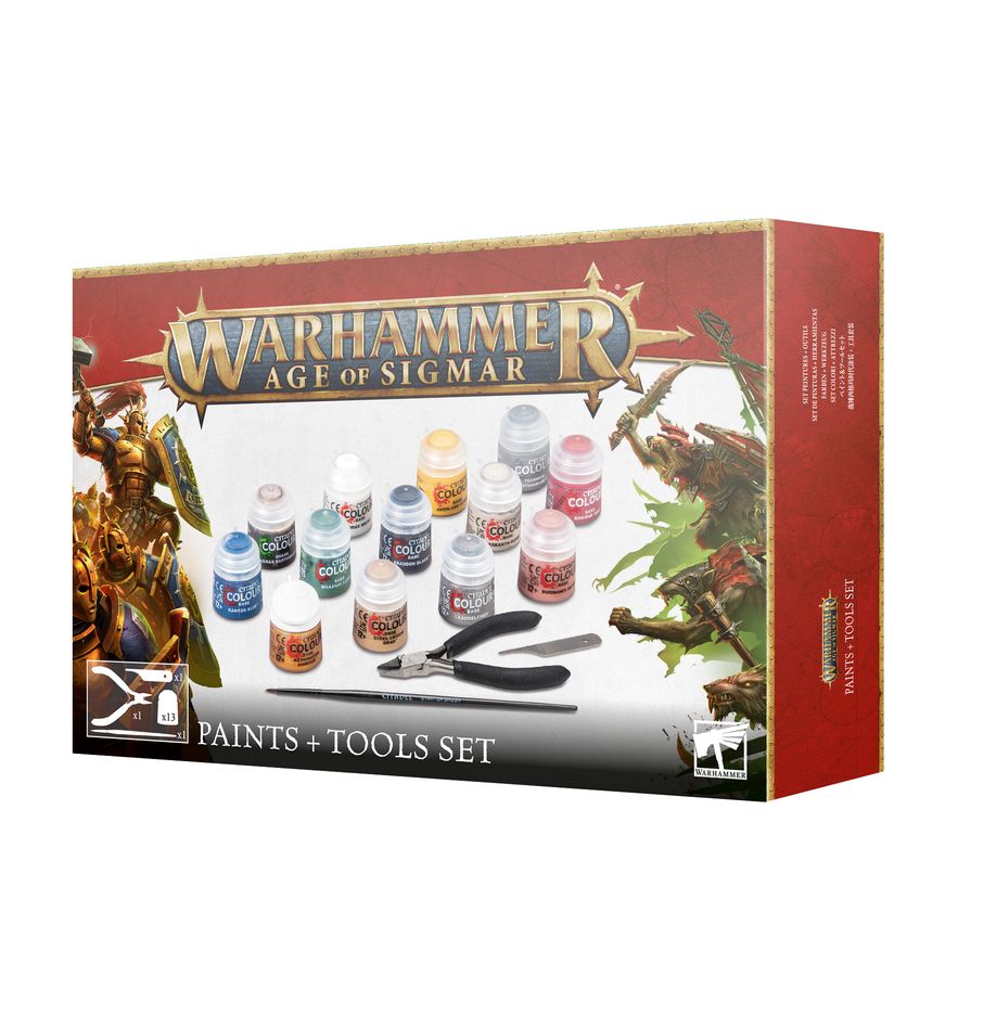 Age of Sigmar: Pinturas + Set de herramientas (80-17)