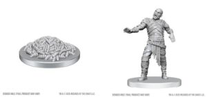 D&D Nolzur’s Marvelous Miniatures: Swarm of Rot Grubs & Rot Grub Victim