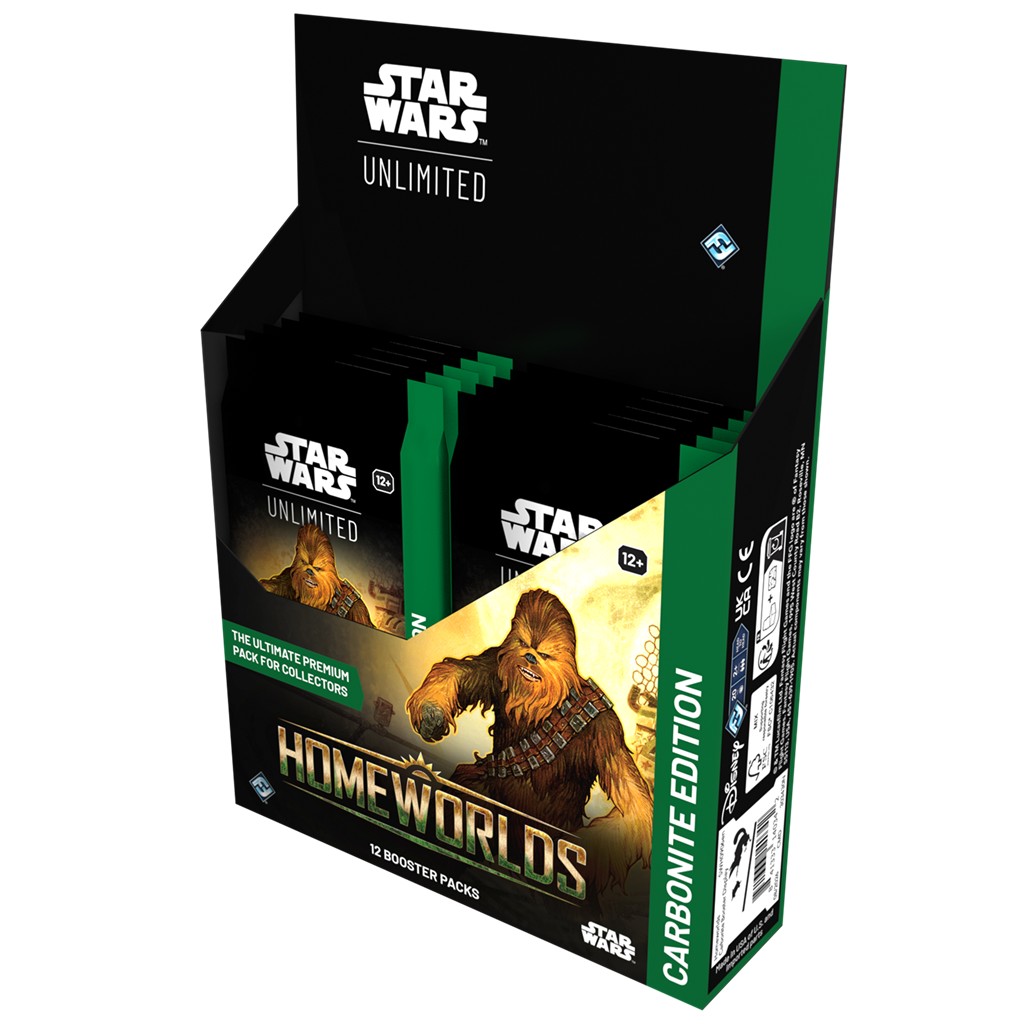 Star Wars Unlimited: Homeworlds - Carbonite Booster Display (12x Boosters) - Inglés
