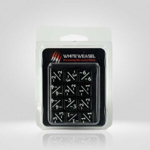 Dados Acrilicos Contadores Negro (-) (1x Unidad)