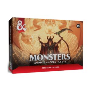 Dungeons & Dragons RPG: Tarjetas de Referencia – Monsters (Animals and NPCs) (Inglés)