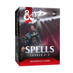 Dungeons & Dragons RPG: Tarjetas de Referencia – Hechizos (Niveles 2-3) *Edición Inglés*
