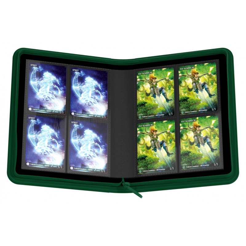 Ultimate Guard: Zipfolio 160 - 8-Pocket XenoSkin - Verde - Imagen 2
