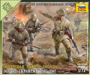 Zvezda: 1:72 Soviet infantry 1941-1943  (ZVE6103)
