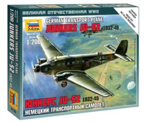 Zvezda: 1:200 Junkers JU-52 Transport Plane (ZVE6139)