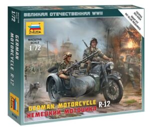 Zvezda: 1:72 German Motorcycle R-12  (ZVE6142)